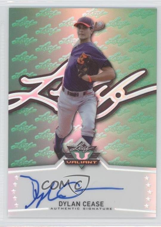 2014 Leaf Valiant Green Prismatic Dylan Cease #BA-DC1 Auto 2d9