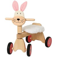 Bartl Rutscher Hase Aus Holz PlüSchkissen Rutschfahrzeug Rutschauto Kinderauto