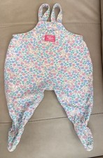 Vtg Baby B Gosh Oshkosh B gosh Baby Vestbak Footie Overalls 6-9 months Floral