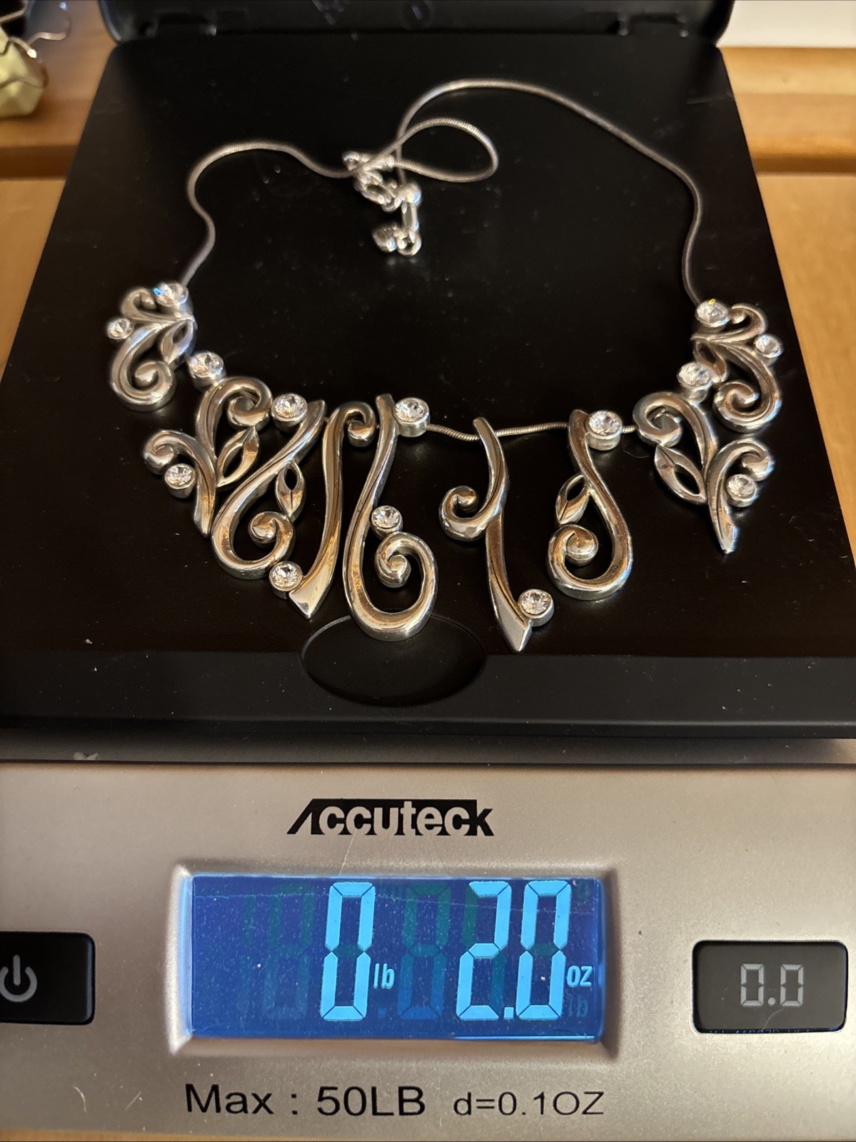 BRIGHTON "CONCERTO" Silver Scroll Statement Neckl… - image 12