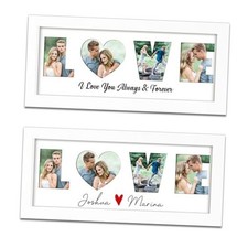LOVE Frame, Picture Frames with Photos, Gifts for Girlfriend, LOVE Frame White