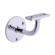 Handrail Bracket 65mm Heavy Duty Polished Chrome Wall Mounted Fixing