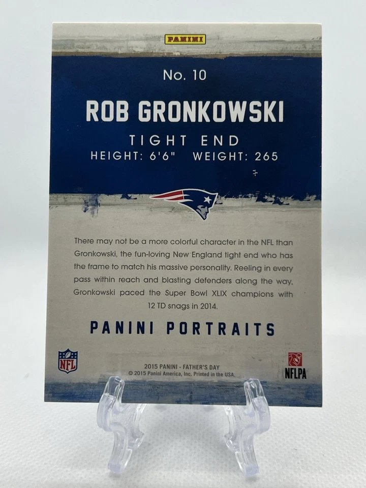 2015 Panini Father's Day - Portraits Rob Gronkowski #10 - Image 2 of 2