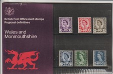 1970 WALES & MONMOUTHSHIRE REGIONALS -  PRESENTATION PACK