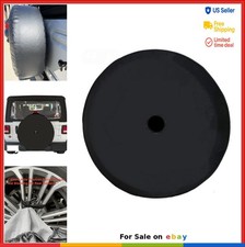 Spare Tire Cover Camera Hole 31.5 To 33 Inch Xl Black Pu Leather Waterproof Uv