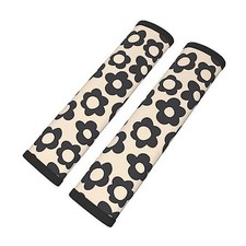 Stylish Vintage Groovy Flowers Seat Belt Covers Soft Vintage Groovy Flowers2