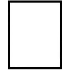 Photo Frame 8.5x11 Inches, Thin Border, Includes Hanging Hardware, Black