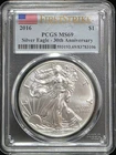 2016 American Silver Eagle PCGS MS69 30th Anniversary First Strike ASE Graded