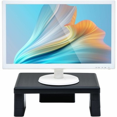 Height Adjustable Monitor Riser W/ 13.25 L x 10.5 W & ABS Plastic