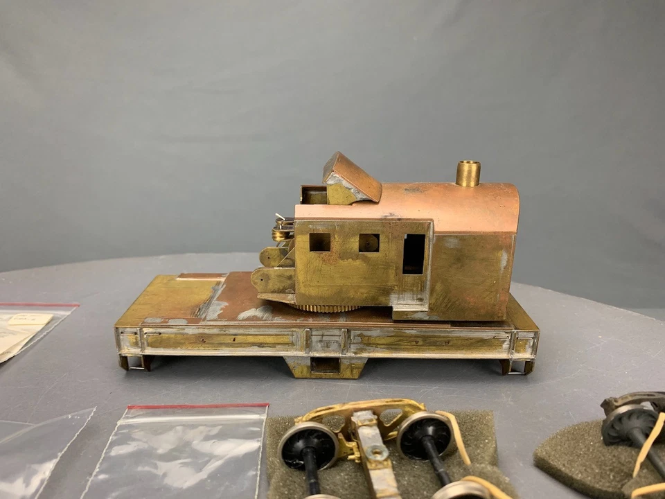 O Scale Brass 120 Ton Industrial Brownhoist Crane W/Andrews Trucks Kit O2962 - Image 2 of 4