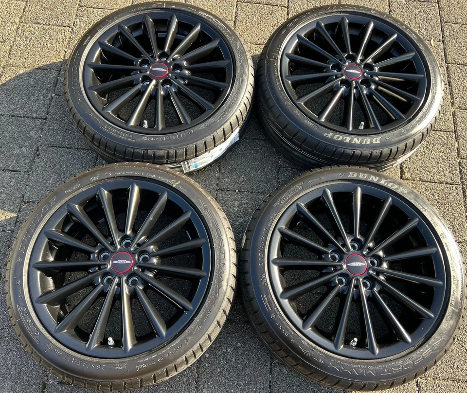 4 ORIGINAL 17" ALU SOMMERRÄDER MINI F55 F56 F57 MULTI SPOKE 505 DUNLOP 2022 NEU  - Bild 2 von 4