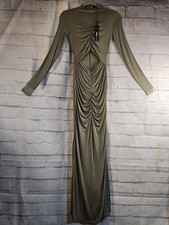 Fashion Nova NWTs Size Small Olive Green Maxi Dress