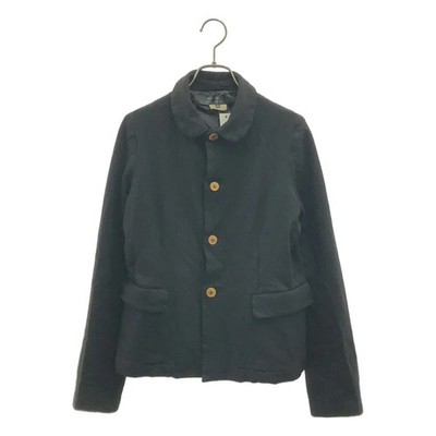 Comme des Garcons 2009 Polyester Round Collar Single Jacket S Black Women Used