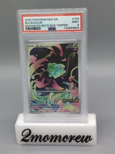 Pokemon Meg Evolution Enhanced Box Topper Bulbasaur PSA 9!
