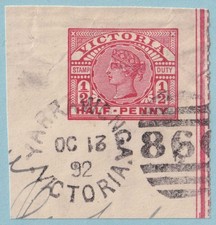 VICTORIA BARRED NUMERAL CANCEL - 860 YARRAWONGA - DCU