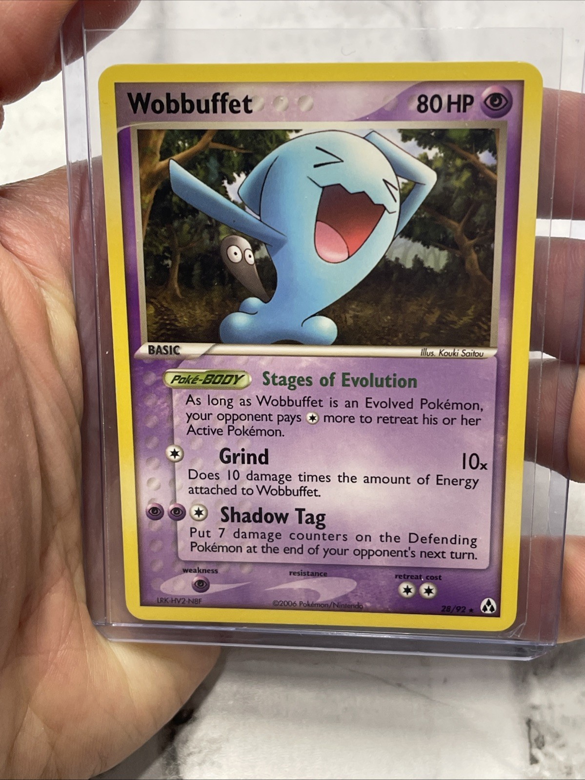 Pokemon Wobbuffet Rare Legend Maker 28/92 NM/MT Nintendo Pokémon Vintage TCG Vtg