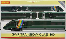 Hornby R3872 Hitachi Class 800 IET GWR Rainbow 5-Train Pack OO Gauge (NEW)