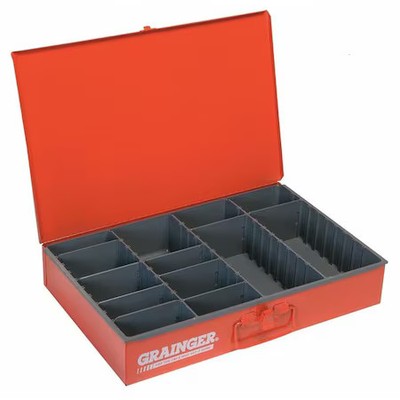 Durham Mfg 119-17-S1158 Steel, Compartment Drawer, 12 1/2 In D X 3 1/8 In H X