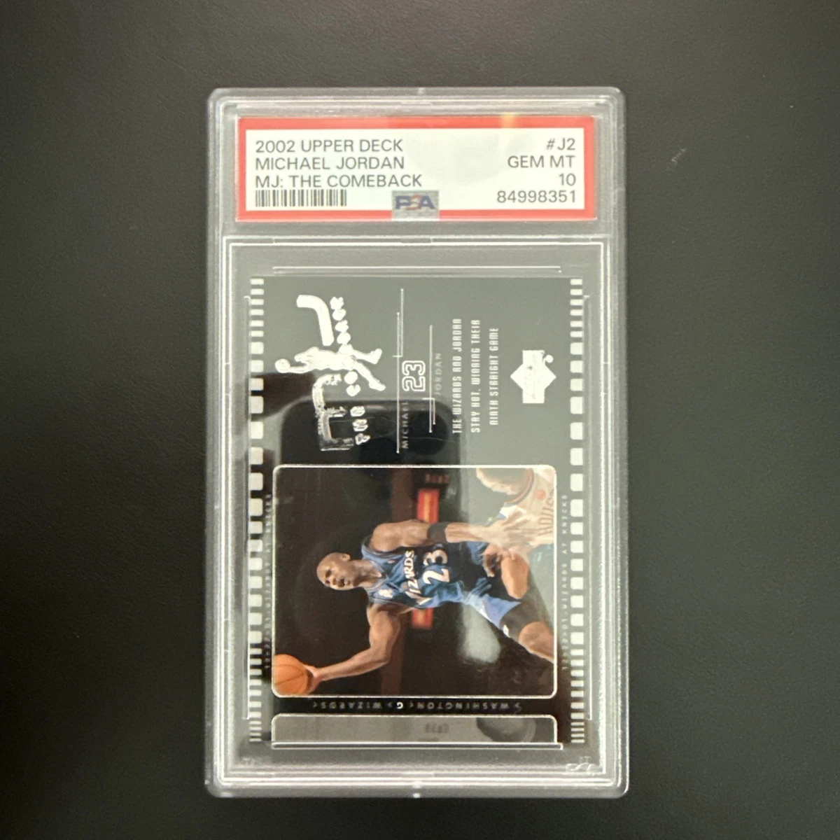 Michael Jordan Washington Wizards Basketball Grade 10 Sports