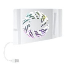 Side-Mounted Cooling Fan with LED Light Ports Game Console Cooling Fan for 4763