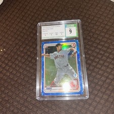 2020 Bowman 1st Edition Nick Yorke Blue Foil Refractor 86/150 PSA MINT 9 ROOKIE