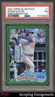 2024 Topps '89 Topps Silver Pack Chrome Series 2 Green Shohei Ohtani 49/99 PSA 7