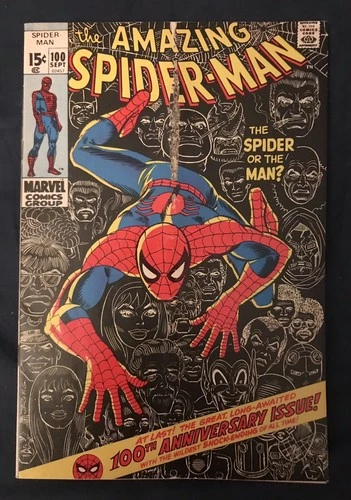 AMAZING SPIDER-MAN #100 (1971) KEY ISSUE: 100th Anniversay issue; Around GD-?