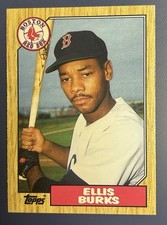 1987 Topps Traded Ellis Burks Rookie #14T Boston Red Sox RC