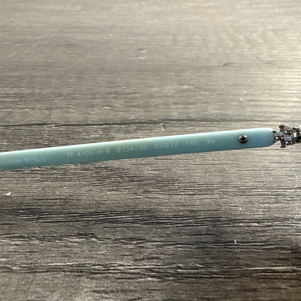 TIFFANY & Co. Sunglasses TF4105-H-B 8134/3B Tortoise Blue FRAMES ONLY 55-17-140 - Image 3 of 4