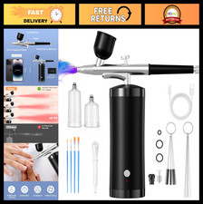Rechargeable Airbrush Kit with Compressor 48PSI - Cordless 0.3mm Nozzle for Art,