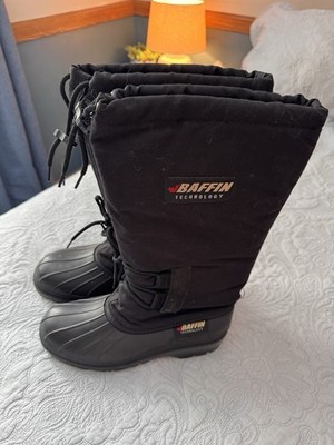 Super Womens 9 Men s 7 BAFFIN Winter Boots Black Snowmobile Insulated Lining