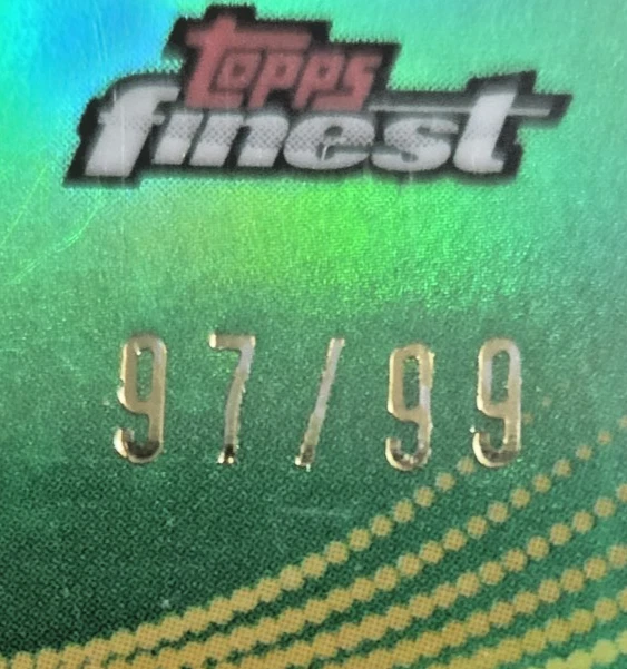 MANDY ROSE 2020 Topps Finest WWE Finest Autographs Green Refractor #97/99 - Image 2 of 3