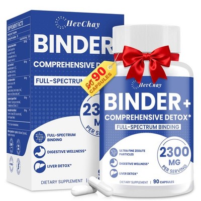All-in-1 Detox Binder Supplement: Activated Charcoal, Zeolite, Bentonite Clay