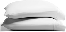 100 Organic Cotton Percale Pillow Cases Standard/Queen Size Set of 2 - Percale