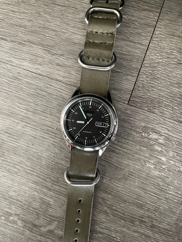 Seiko 5 Automatic Japan Import 24HR Dial Mens Watch - Picture 10 of 14