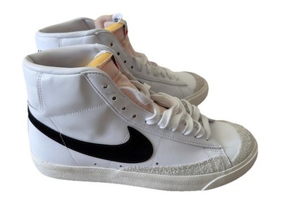 New Nike Blazer Mid 77 Vintage White Black Men's Size 10.5 Women's 12 CZ1055-100
