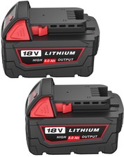 2Pack 8.0Ah M-18 Battery Replacement for Milwaukee 18V Battery 48-11-1862 48-...