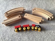 BRIO mini train track and Brio wooden train