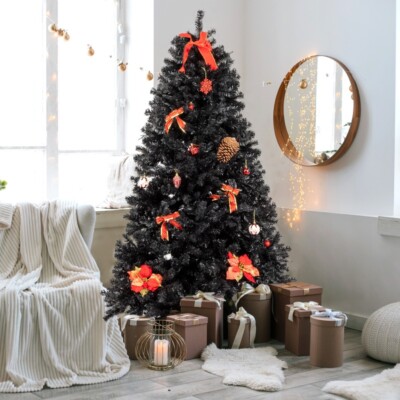 7.5ft 2500 Branches Without Lights Cones Tied Tree Structure Christmas Tree