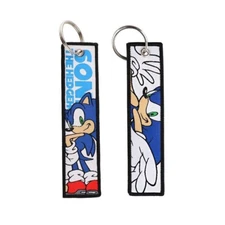 Sonic Video Game Cartoon Vintage Retro ID Holder Key Chain ID Badge 90s NEW