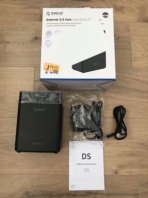 ORICO 2Bay (DS200U3) External 3.5 Inch Hard Drive Enclosure USB 3.0
