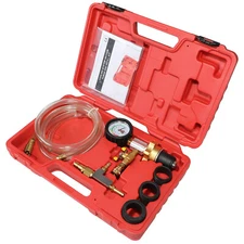 Radiator Cooling System Vacuum Purge Gauge Tool Coolant Refilling Kit