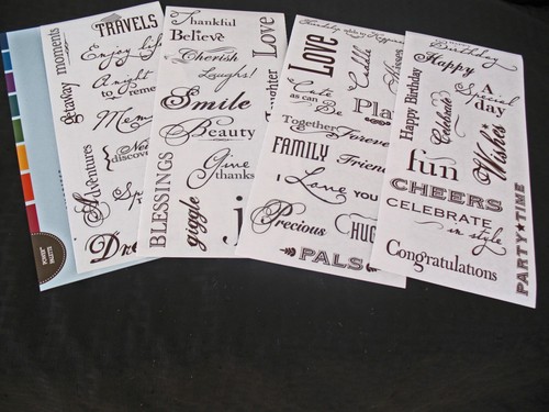 Title stickers Gazebo, Chalet, Divine, Creative Memories, choices - Picture 22 of 48