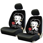 New Betty Boop Kiss Red Lips Car Truck 2 Front Seat Covers & Headrest Covers Set