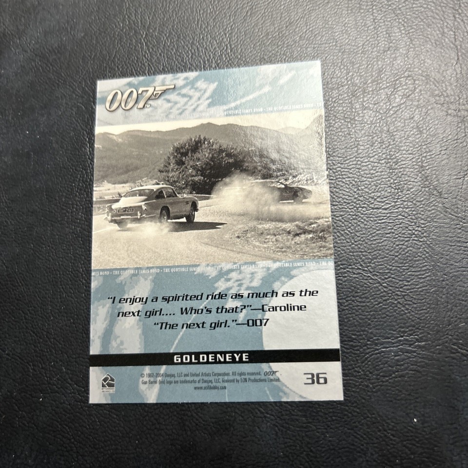 Cno James Bond 007 Quotable 2004 36 The Spy Who Loved Me Goldeneye eBay