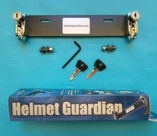 Helmet Guardian, CHROME, Motorcycle Helmet  Lock, OVERSTOCKED SALE! -50% OFF!!!