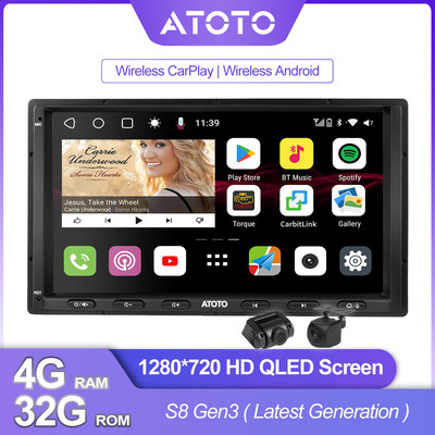 ATOTO S8 4G+32G Car Stereo Wireless Carplay Android Drivechat 7'' Radio Head Unit