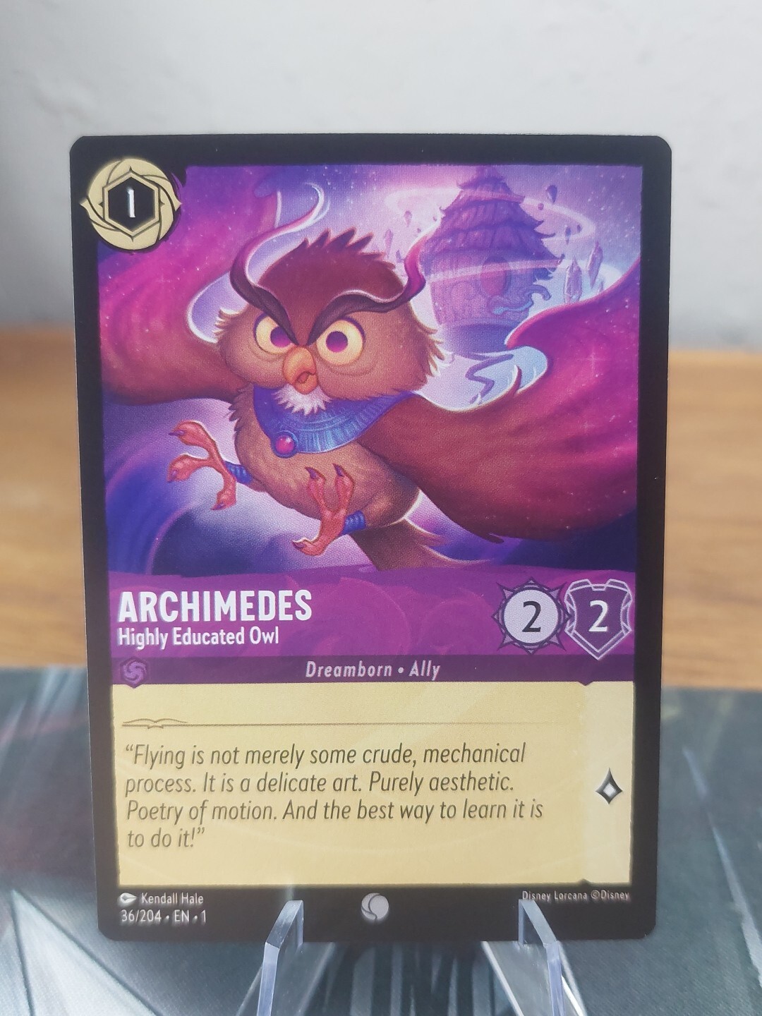 Archimedes Highly Educated Owl 36/204 Disney Lorcana First Chapter NM