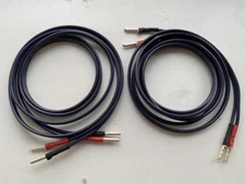 Neotech NES-5006 Speaker Cable OFC 15AWG Pair Silver Plated Banana Plugs Hi-Fi
