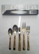 ONEIDA GOLDEN ETAGE Stainless Flatware Place Setting Made In USA